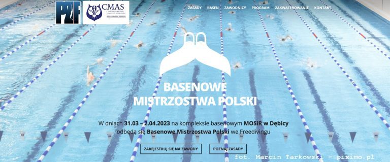 Zapisy na Basenowe Mistrzostwa Polski we Freedivingu CMAS