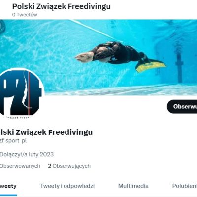 Polski Związek Freedivingu na Twitterze